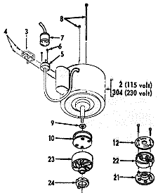 Motor diagram & parts list