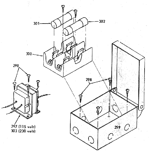 Electrical fusebox diagram and parts list