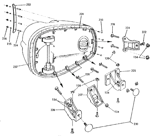 Guard rim diagram and parts list